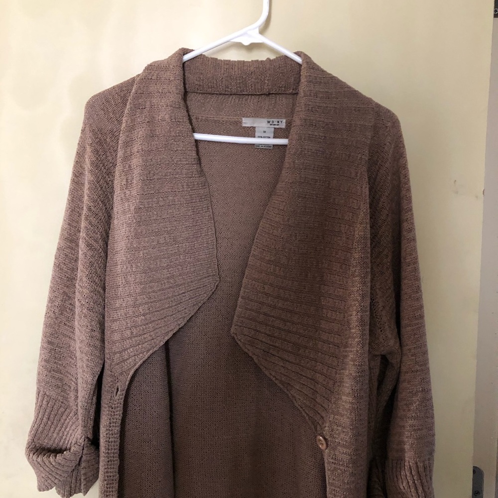 Brown cardigan